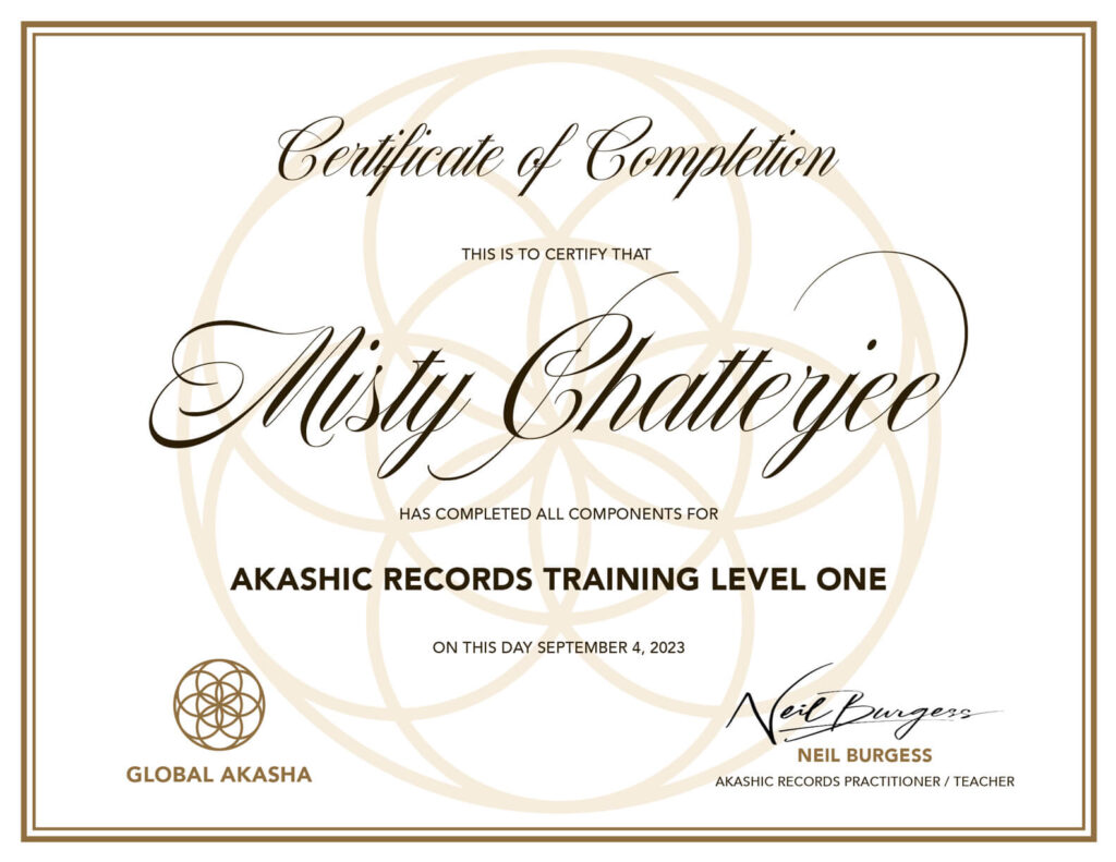Akashic Records Reader certificate
