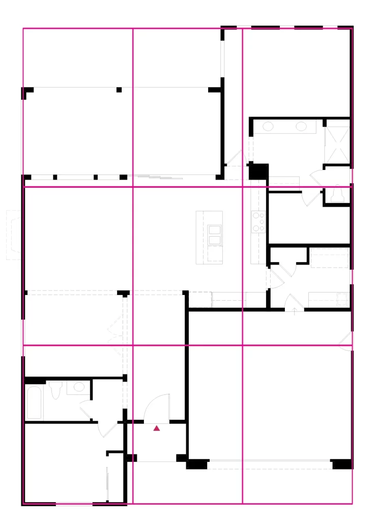 Floorplan with bagua